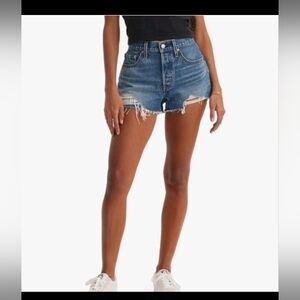 Levi's Women's 501 Original Jean Shorts Distressed Cutoffs